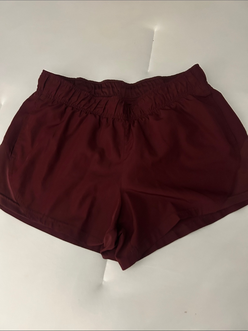 Athletic Works Women's Maroon Pull-On Athletic Shorts
